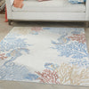 Nourison Pompeii PMP03 Ivory/Multi Area Rug Corner Image