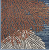 Nourison Pompeii PMP04 Blue Multicolor Area Rug T' R