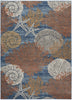 Nourison Pompeii PMP04 Blue Multicolor Area Rug Main Image