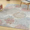 Nourison Pompeii PMP04 Multicolor Area Rug Corner Image