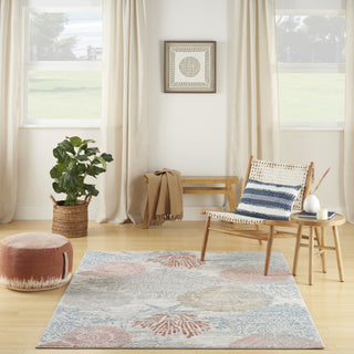 Nourison Pompeii PMP04 Multicolor Area Rug Room Image Feature