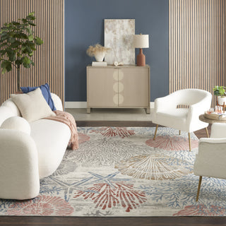 Nourison Pompeii PMP04 Multicolor Area Rug Room Image Feature