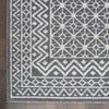 Nourison Palermo PMR02 Charcoal Silver Area Rug Detail Image