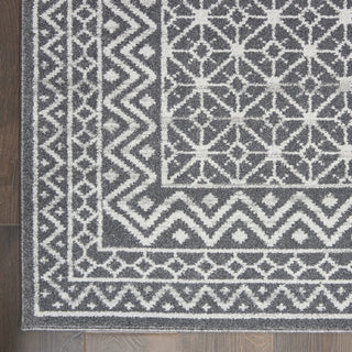 Nourison Palermo PMR02 Charcoal Silver Area Rug Detail Image