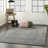 Nourison Palermo PMR02 Charcoal Silver Area Rug Room Image Feature