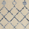 Nourison Palermo PMR03 Beige Blue Area Rug Swatch Image