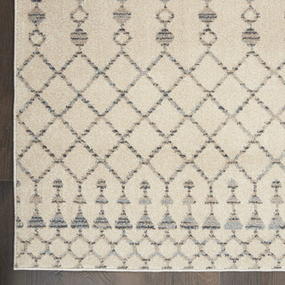 Nourison Palermo PMR03 Beige Grey Area Rug Detail Image