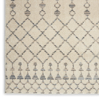 Nourison Palermo PMR03 Beige Grey Area Rug Texture Image