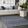 Nourison Palermo PMR03 Navy/Grey Area Rug Room Image Feature