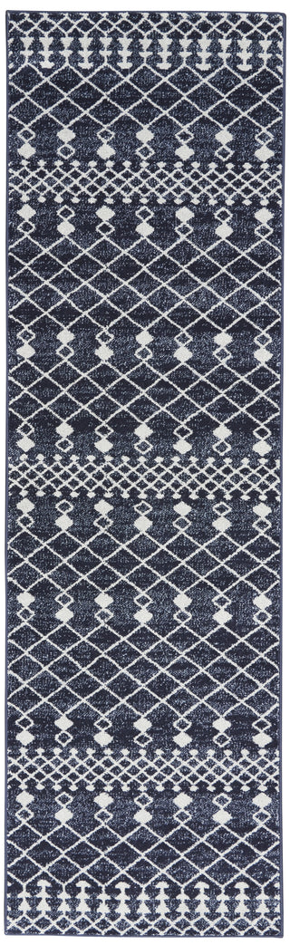Nourison Palermo PMR03 Navy/Grey Area Rug Main Image