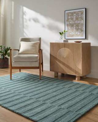 Our Pnw Home X Livabliss Idaho PNWID-2303 Slate Blue Area Rug Room Scene