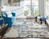 K2 Polaris PO-020 Greys/Blues Area Rug Lifestyle Image Feature