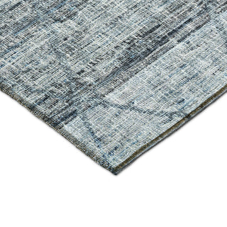 Dalyn Portico PO1 Blue Machine Washable Area Rug Corner Image