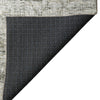 Dalyn Portico PO1 Pewter Machine Washable Area Rug Backing Image