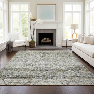 Dalyn Portico PO1 Pewter Machine Washable Area Rug Lifestyle Image Feature