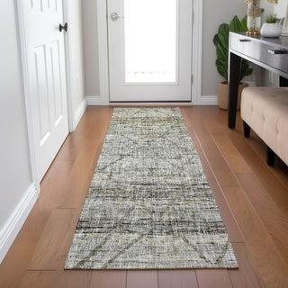 Dalyn Portico PO1 Pewter Machine Washable Area Rug Runner Lifestyle Image Feature