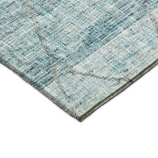 Dalyn Portico PO1 Teal Machine Washable Area Rug Corner Image