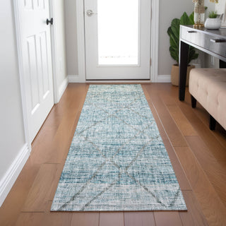 Dalyn Portico PO1 Teal Machine Washable Area Rug Runner Lifestyle Image Feature