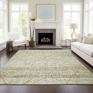 Dalyn Portico PO1 Wheat Machine Washable Area Rug Lifestyle Image Feature