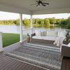Dalyn Portico PO2 Chocolate Machine Washable Area Rug Outdoor Lifestyle Image Feature