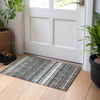 Dalyn Portico PO2 Chocolate Machine Washable Area Rug Scatter Lifestyle Image Feature
