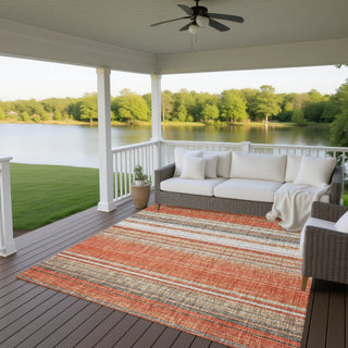 Dalyn Portico PO2 Coral Machine Washable Area Rug Outdoor Lifestyle Image Feature