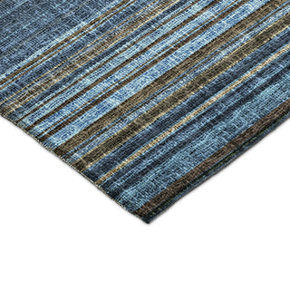 Dalyn Portico PO2 Navy Machine Washable Area Rug Corner Image