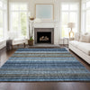 Dalyn Portico PO2 Navy Machine Washable Area Rug Lifestyle Image Feature