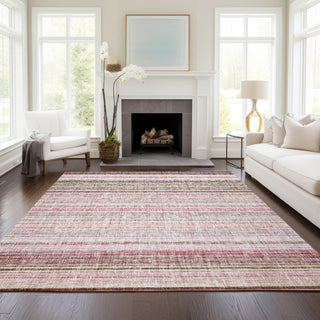 Dalyn Portico PO2 Pink Machine Washable Area Rug Lifestyle Image Feature