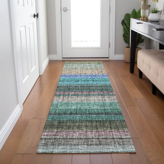 Dalyn Portico PO2 Sage Machine Washable Area Rug Runner Lifestyle Image Feature