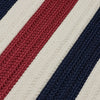 Colonial Mills Portico PO29 Patriotic Stripe Area Rug Closeup Image