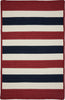 Colonial Mills Portico PO29 Patriotic Stripe Area Rug Main Image