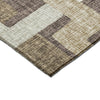 Dalyn Portico PO3 Brown Machine Washable Area Rug Corner Image