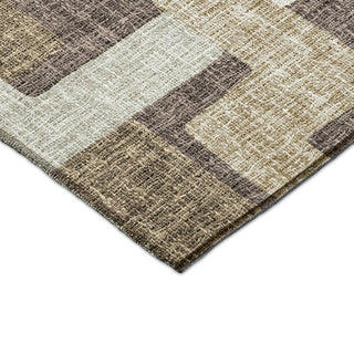 Dalyn Portico PO3 Brown Machine Washable Area Rug Corner Image