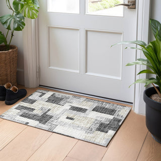 Dalyn Portico PO3 Gray Machine Washable Area Rug Scatter Lifestyle Image Feature