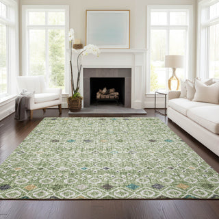 Dalyn Portico PO4 Aloe Machine Washable Area Rug Lifestyle Image Feature