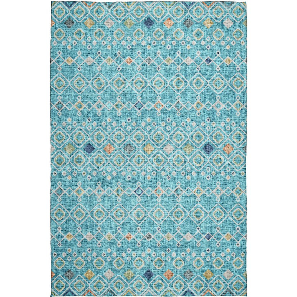 Dalyn Portico PO4 Teal Machine Washable Area Rug main image