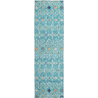 Dalyn Portico PO4 Teal Machine Washable Area Rug Runner Main Image