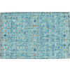 Dalyn Portico PO4 Teal Machine Washable Area Rug Scatter Main Image