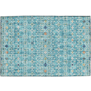Dalyn Portico PO4 Teal Machine Washable Area Rug Scatter Main Image