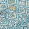 Dalyn Portico PO4 Teal Machine Washable Area Rug Swatch Image