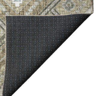Dalyn Portico PO5 Beige Machine Washable Area Rug Backing Image