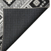Dalyn Portico PO5 Black Machine Washable Area Rug Backing Image