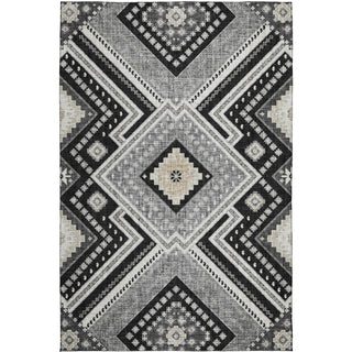 Dalyn Portico PO5 Black Machine Washable Area Rug main image