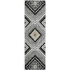 Dalyn Portico PO5 Black Machine Washable Area Rug Runner Main Image