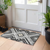 Dalyn Portico PO5 Black Machine Washable Area Rug Scatter Lifestyle Image Feature