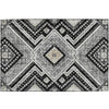 Dalyn Portico PO5 Black Machine Washable Area Rug Scatter Main Image