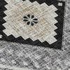 Dalyn Portico PO5 Black Machine Washable Area Rug Swatch Image