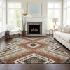 Dalyn Portico PO5 Copper Machine Washable Area Rug Lifestyle Image Feature