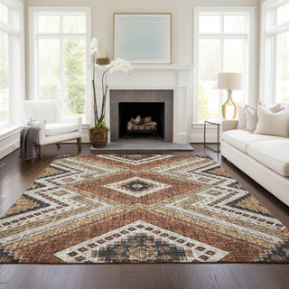 Dalyn Portico PO5 Copper Machine Washable Area Rug Lifestyle Image Feature